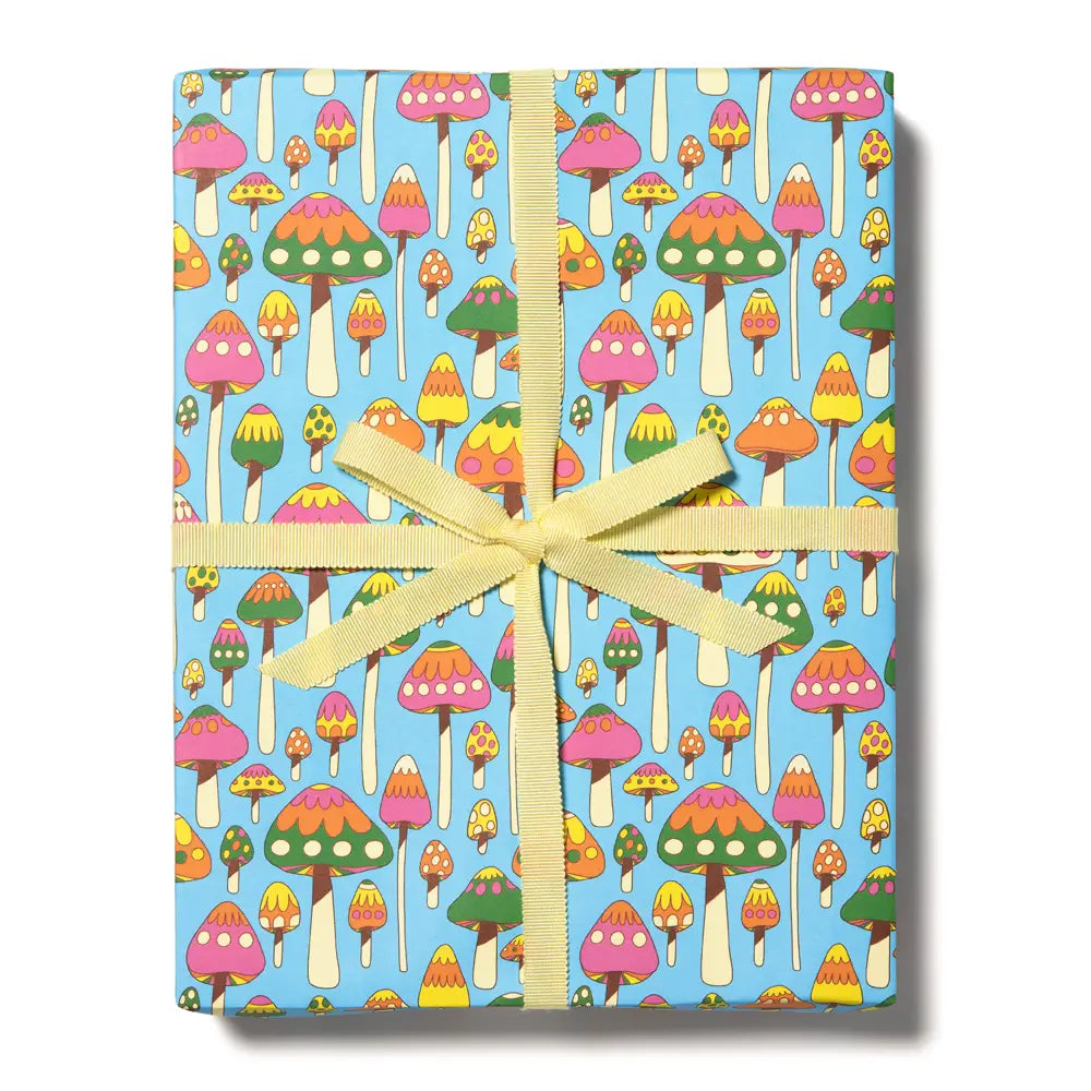 Groovy Mushrooms 3 Sheets Roll Wrap