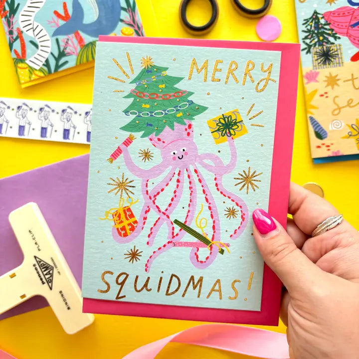 Merry Squidmas Christmas Card