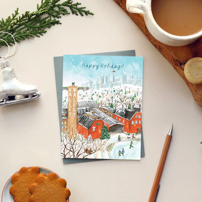 Toronto Don Valley Evergreen Brick Works Holiday Card