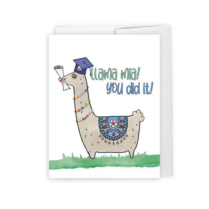 Llama Mia! Graduation Card