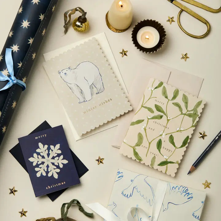 Polar Bear Winter Wishes Card