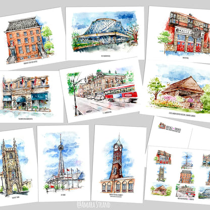 Heritage Buildings in Toronto Postcard