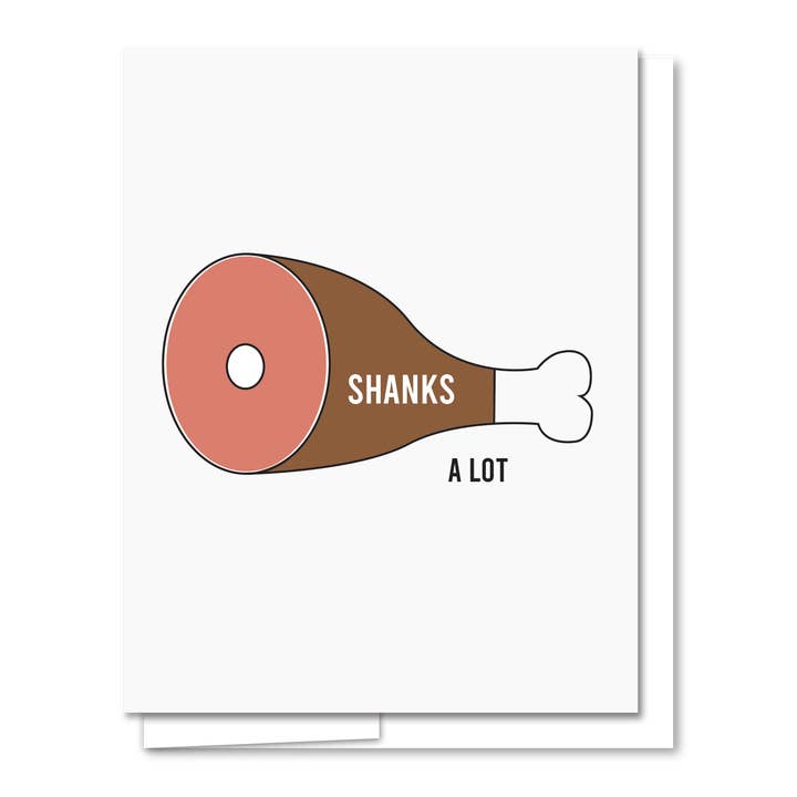 Shanks A Lot Letterpress Thank You Card