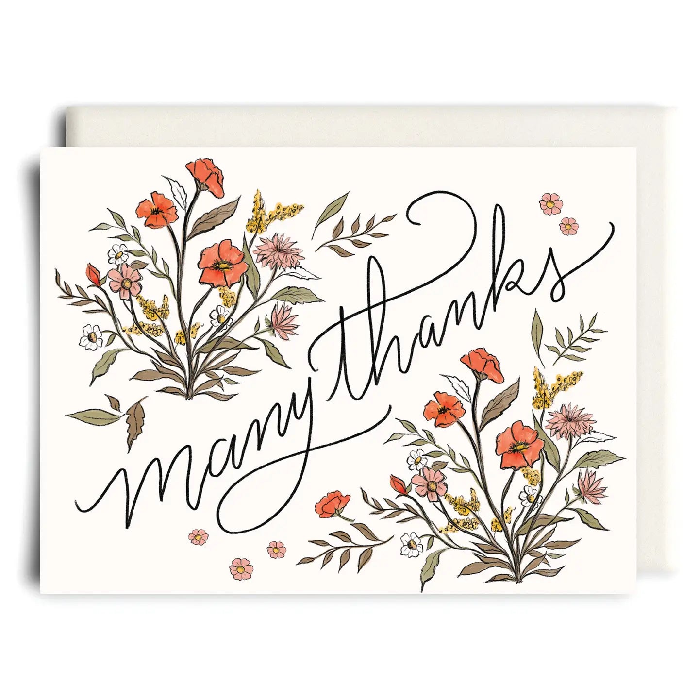 Many Thanks Thank You Greeting Card