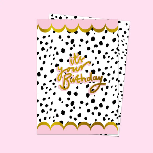 It's your Birthday Dalmatian Dot Card