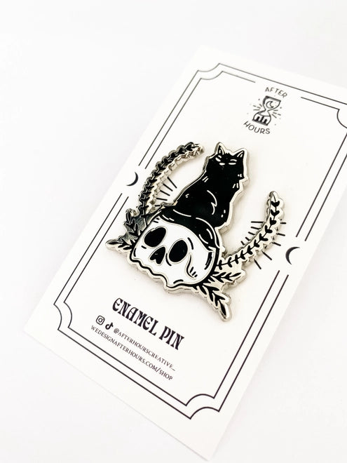 @12 Superstitious (Black Cat) Hard Enamel Pin