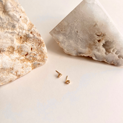 Pear Stud With Mil-grain Edge Earrings
