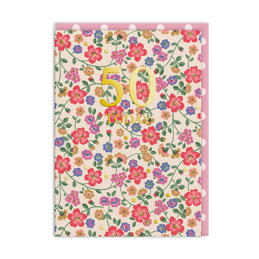 50 Pembridge Ditsy Greeting Card