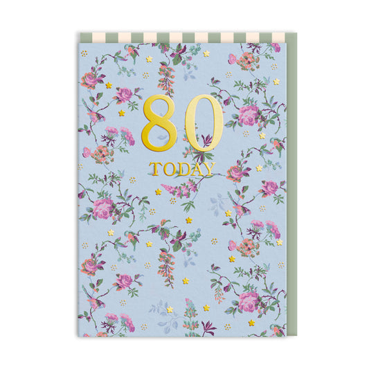 80 Birds and Roses Greeting Card