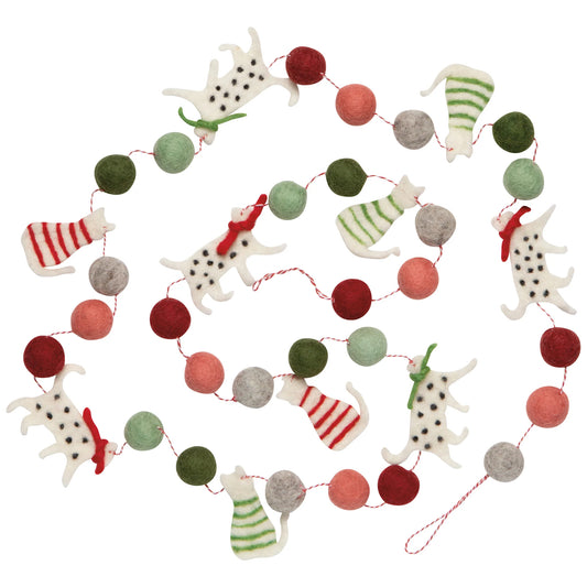Cat Felt Garland