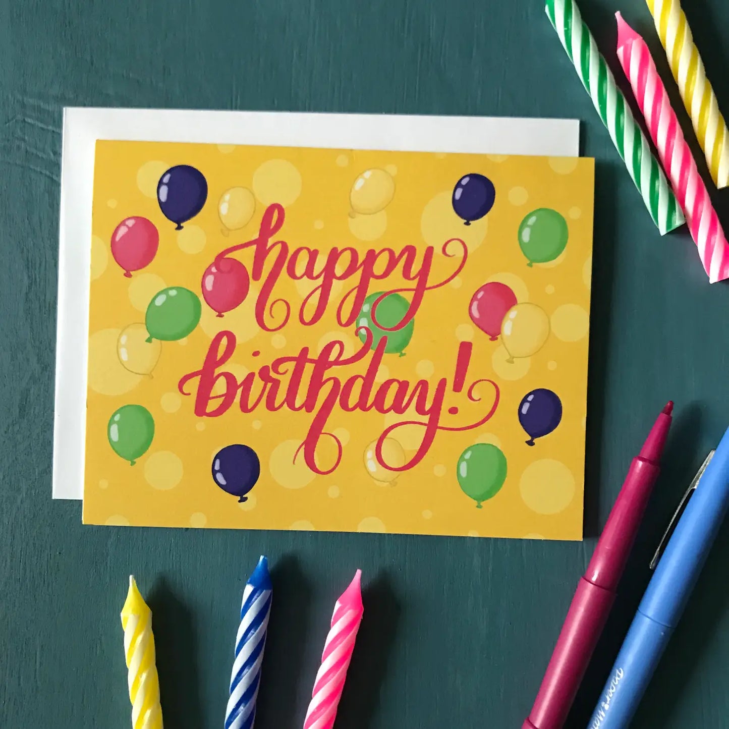 Birthday Balloons Card