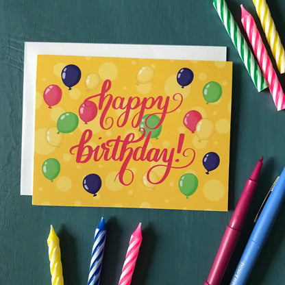 Birthday Balloons Card