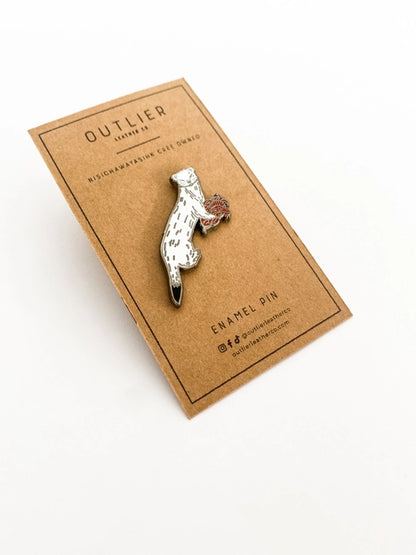 @50 Outlier Weasel Enamel Pin