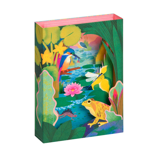 British Pond Life 3D Greeting Card