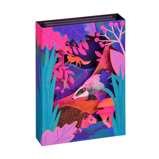 British Woodland 3D Greeting Card