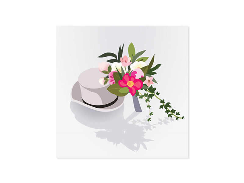 Pop-up Wedding Car Card