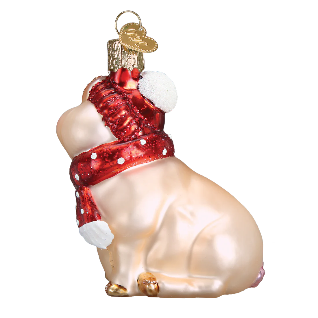 Snowy Pig Ornament