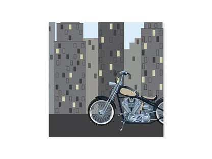 Pop Up City Motorcycle Card