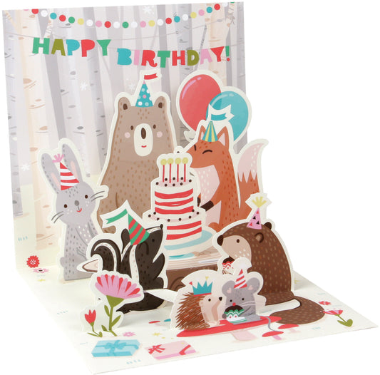 Pop-up Woodland Animals Card