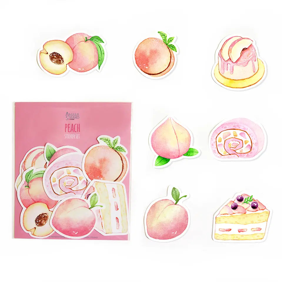 Peach Sticker Set