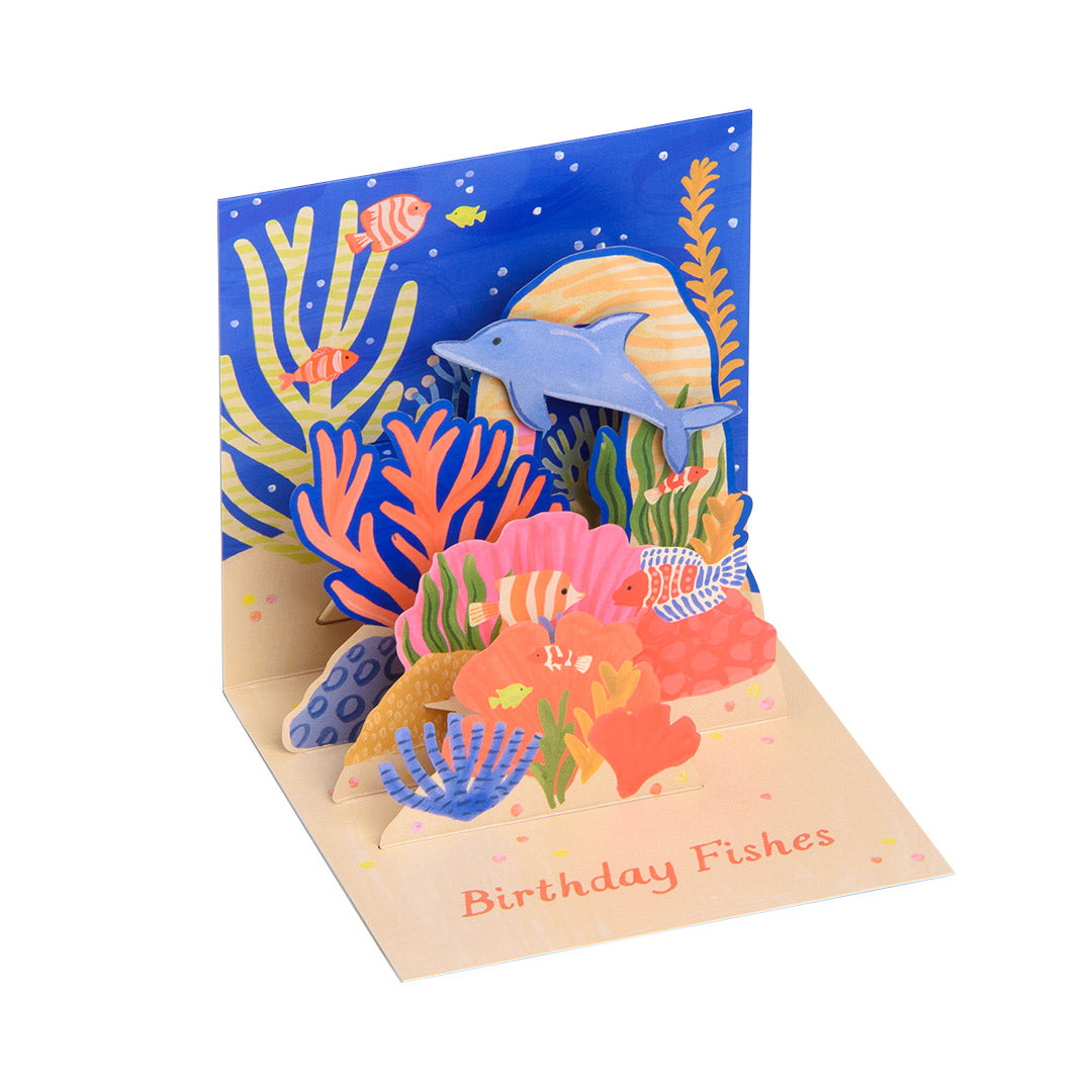 Birthday Fishes Pop-up Greeting Card