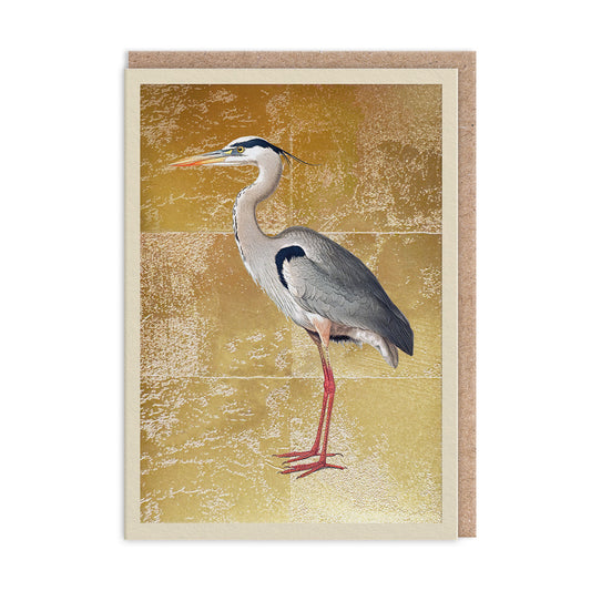 Grey Heron Greeting Card