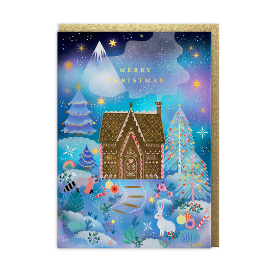 Christmas Gingerbread House Greeting Card