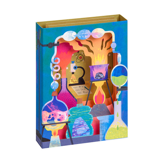 Chemistry Set Greeting Card - Layers (3D)