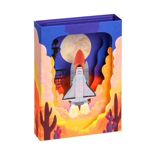 Space Shuttle Greeting Card - Layers (3D)