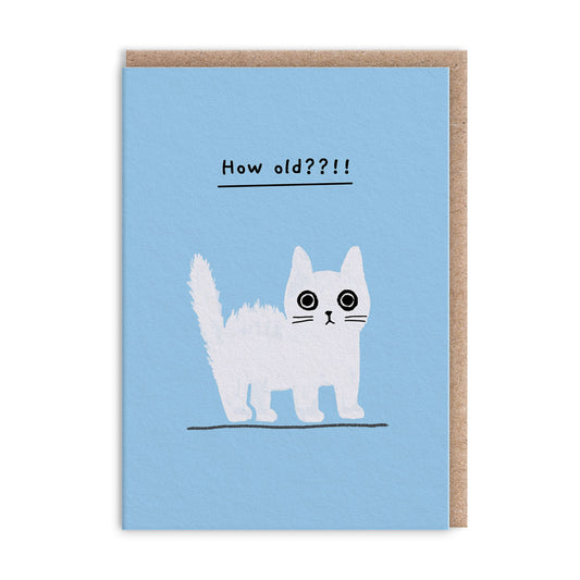 How Old Kitten Mini Greeting Card