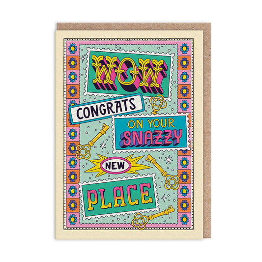 Snazzy New Place Greeting Card