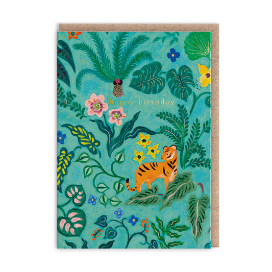 Jungle Tiger Mini Greeting Card