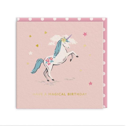 Unicorn Birthday Greeting Card