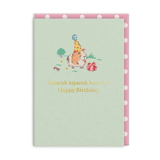 Squeak Squeak Hooray Greeting Card