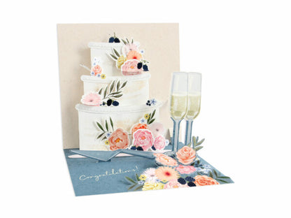 Pop-Up Fondant Wedding Card