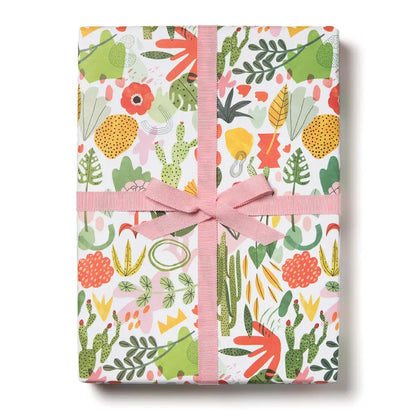 Succulent Garden 3 Sheets Roll Wrap