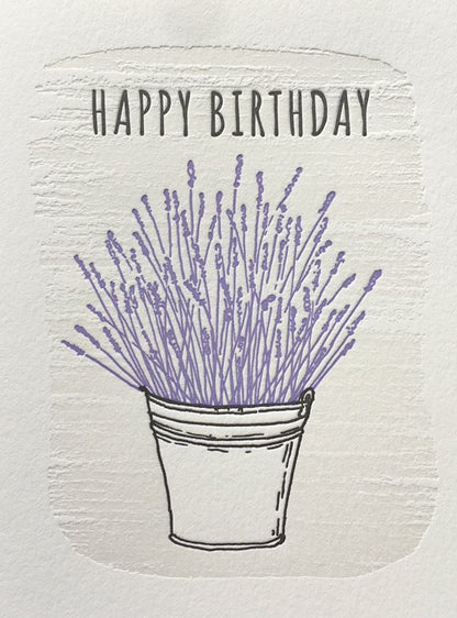 Happy Birthday Lavender Card