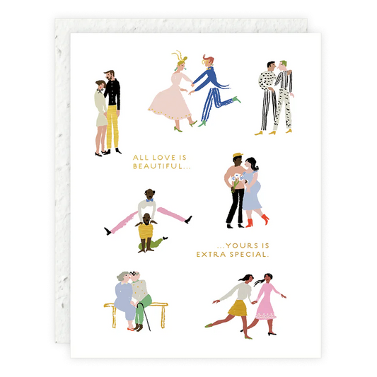 All Love Is Beautiful Wedding Card