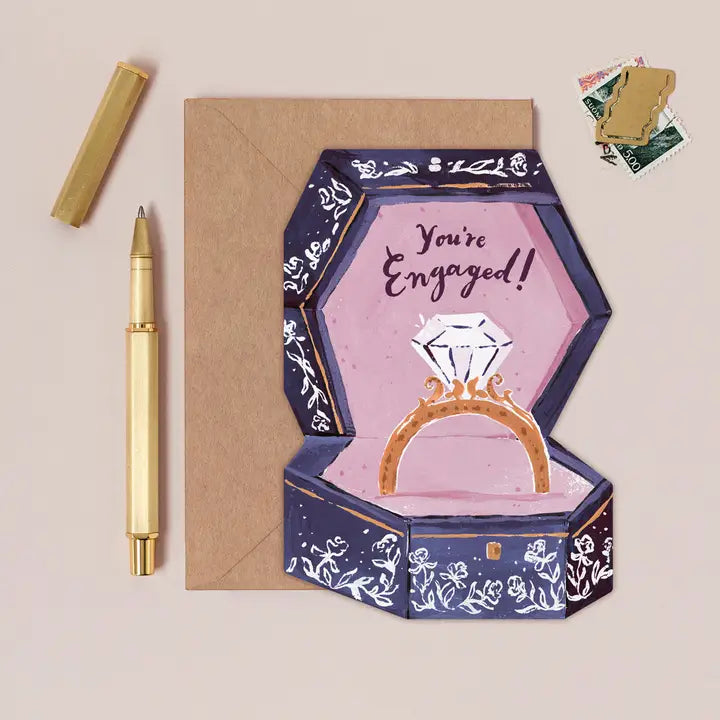 Engagement Ring Box Card