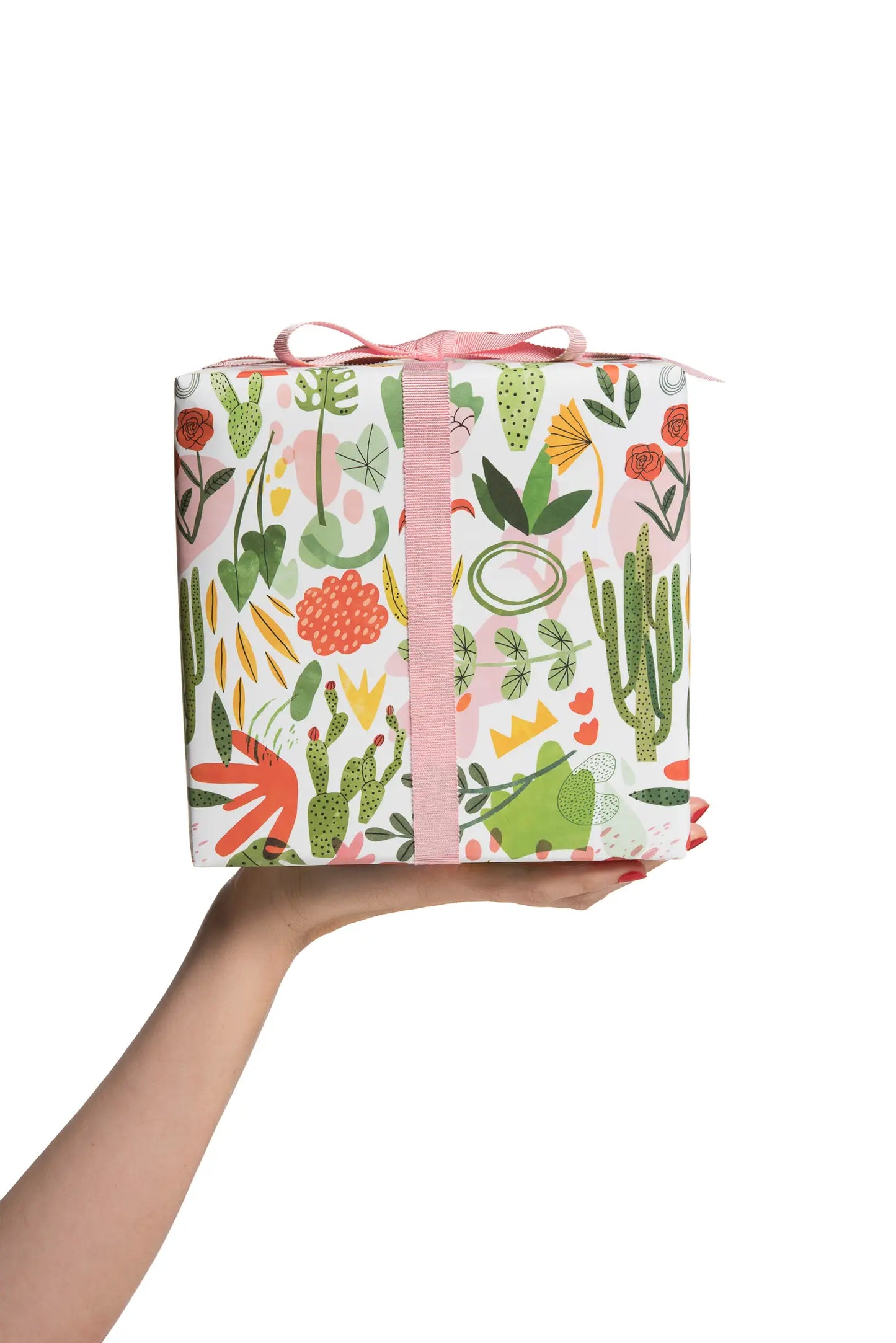 Succulent Garden 3 Sheets Roll Wrap