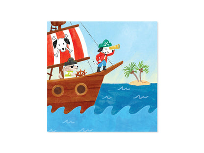 Pop Up Pirate Dogs Card