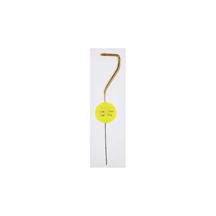 Gold Sparkler Number 7