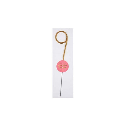 Gold Sparkler Number 9