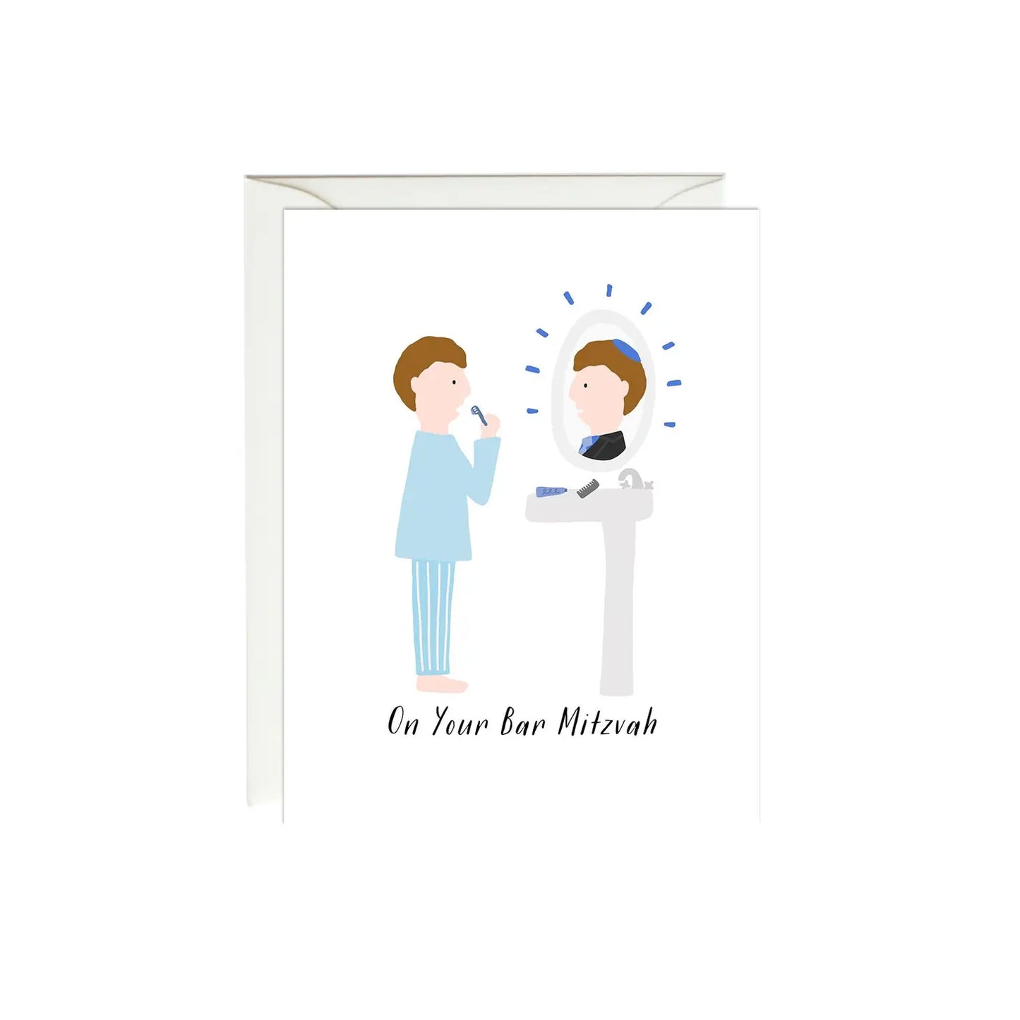 Bar Mitzvah Mirror Card