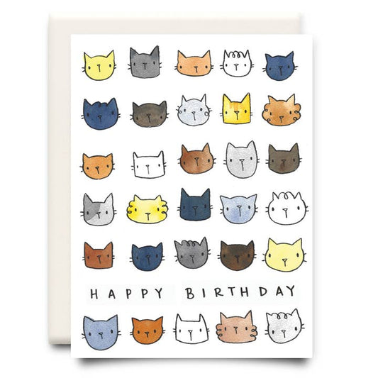 Happy Birthday Cats Birthday Greeting Card