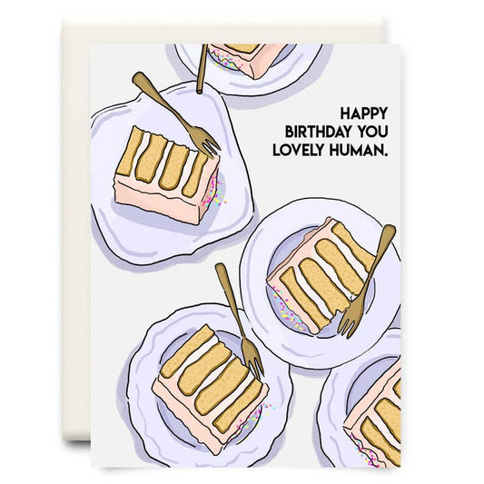 Lovely Human Birthday Greeting Card