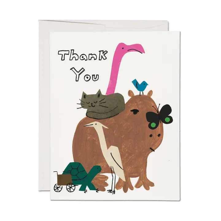Capybara Friend Greeting Card