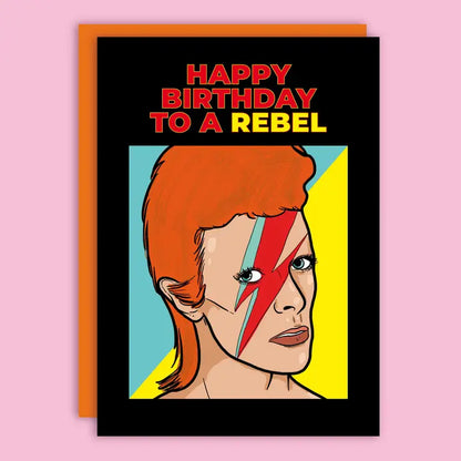 Happy Birthday To A Rebel 80's Greeting Card