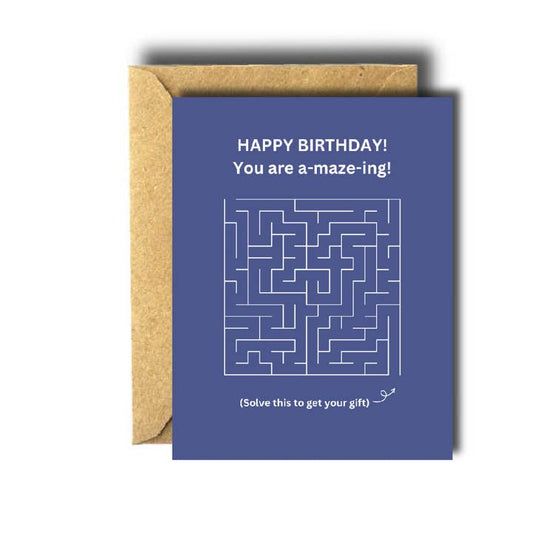 A-Maze-ing Birthday Greeting Card