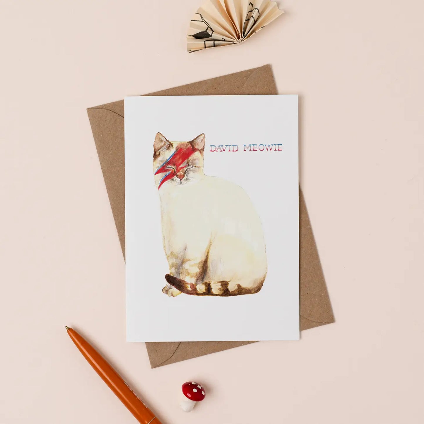 David Meowie Card